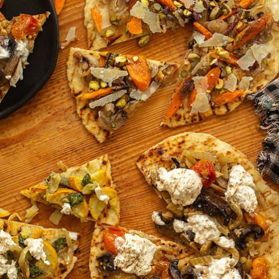 Grilled Flatbreads - Recipe photo by tenpoundcakecompany