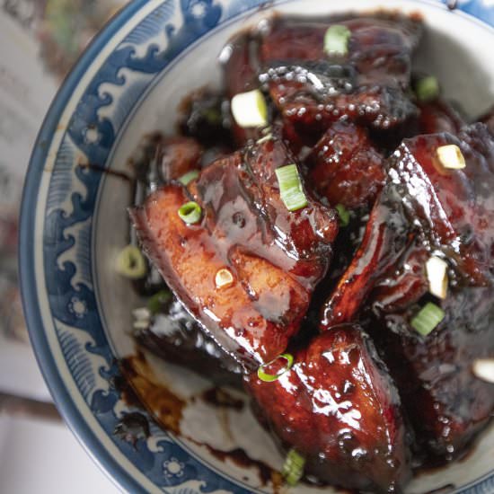 Shaoxing braised pork belly - Recipe photo by foodmakesmehappy