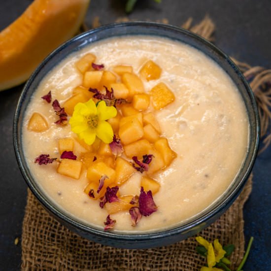 Muskmelon Sago Pudding - Recipe photo by Whiskaffair