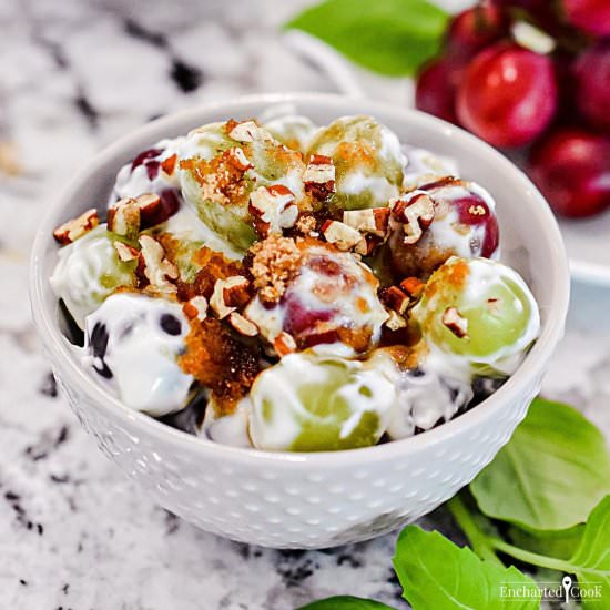Creamy Grape Salad - Recipe photo by Encharted Cook