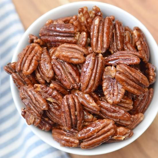 Honey Roasted Pecans - Recipe photo by FindingZest