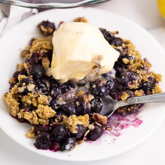 Blueberry Crisp - Recipe photo by thegraciouswife