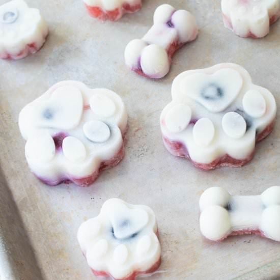 Watermelon Blueberry Yogurt Bites - Recipe photo by For the Love of Cooking