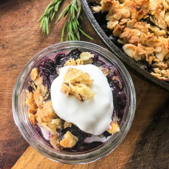 Best Blueberry Maple Crisp - Recipe photo by MoreWithLessToday