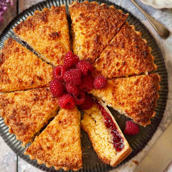 Jam and Coconut Tart - Recipe photo by littlesugarsnaps