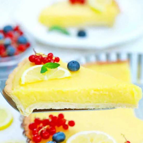 Lemon Tart - Recipe photo by peasandpeonies