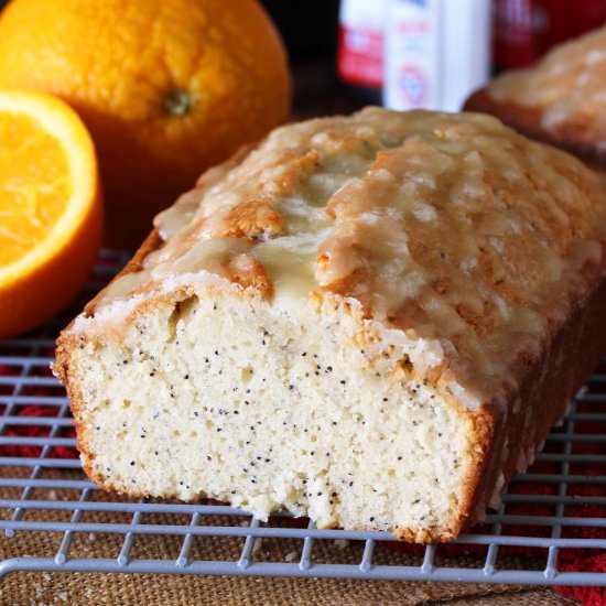Glazed Poppy Seed Bread - Recipe photo by thekitchenismyplayground