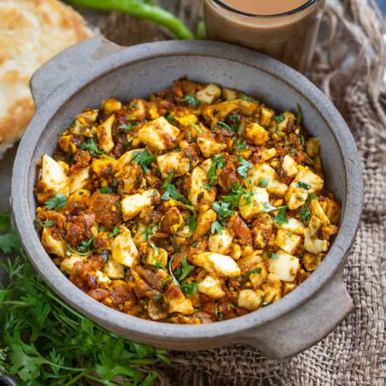 Boiled Egg Bhurji - Recipe photo by Whiskaffair