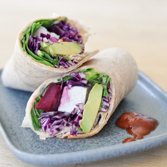Hummus Wrap - Recipe photo by bowlofyum