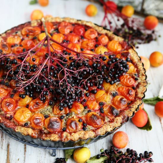 Pepita Frangipane Tart with Mirabel - Recipe photo by angiesrecipes