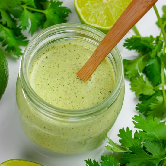 Creamy Cilantro Lime Salad Dressing - Recipe photo by Rad Foodie