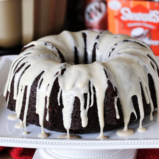 Chocolate Root Beer Bundt Cake - Recipe photo by thekitchenismyplayground