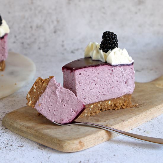 Blackberry Cheesecake with Coconut - Recipe photo by glutenfreealchemist