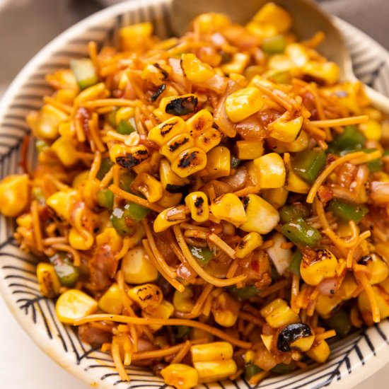 Corn Bhel - Recipe photo by myfoodstory