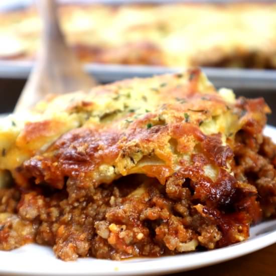 Ravioli Casserole (Lazy Lasagna) - Recipe photo by TheFreckledCook