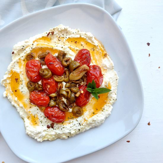 Whipped Feta with Roasted Tomatoes - Recipe photo by Cooking and Cooking