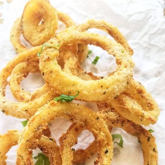Air Fryer Onion Rings Recipe - Recipe photo by The Bella Vita
