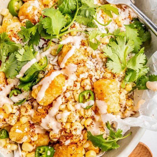 Mexican Street Corn Totchos - Recipe photo by CallMePMc