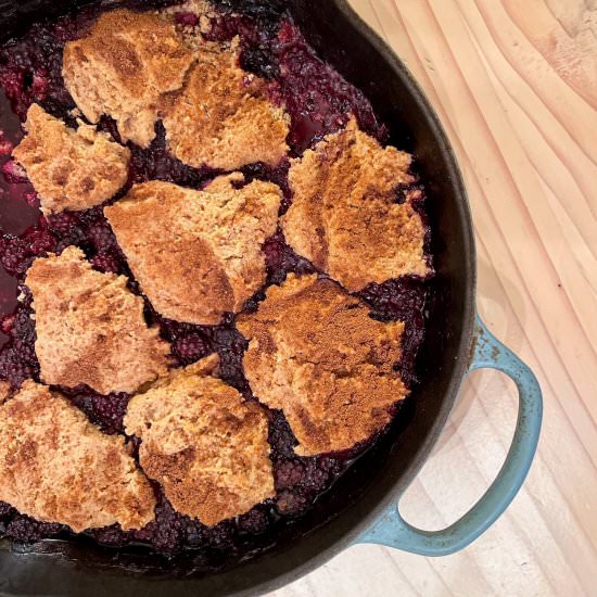 Paleo Blackberry Cobbler - Recipe photo by Sol Fed