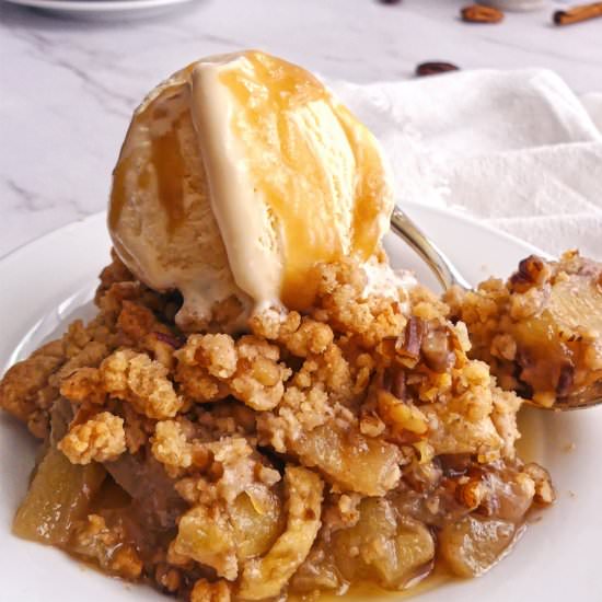 Easy Apple Crisp With Pecan Topping - Recipe photo by kidtestedrecipes