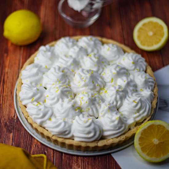 Vegan lemon pie - Recipe photo by HazloVegan