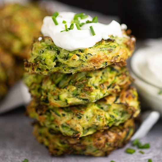 Air Fryer Zucchini Fritters - Recipe photo by thegraciouswife