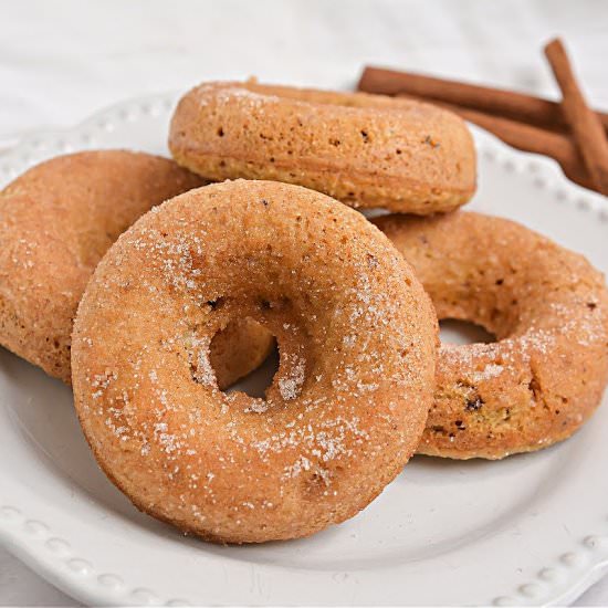 KETO PANCAKE MIX CINNAMON DONUTS - Recipe photo by Stylish Cravings