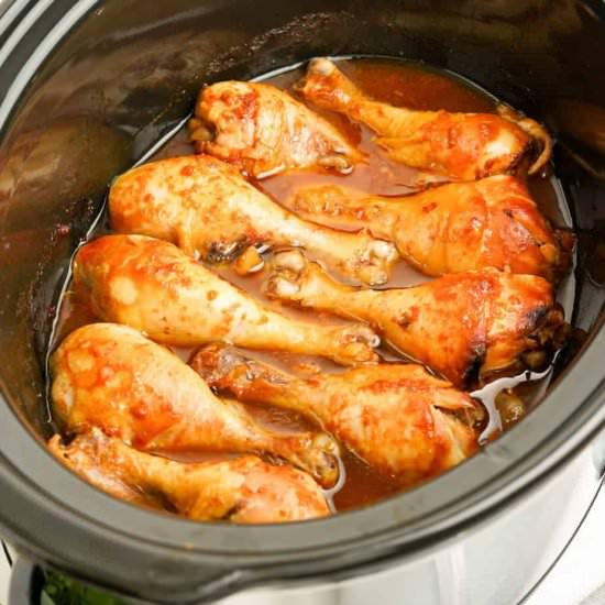 Easy Slow Cooker Chicken Drumsticks - Recipe photo by OnMyKidsPlate