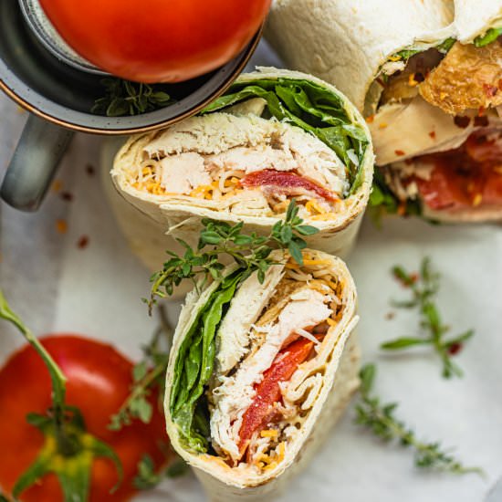 Chicken Bacon Ranch Wrap - Recipe photo by BritneyBreaksBread