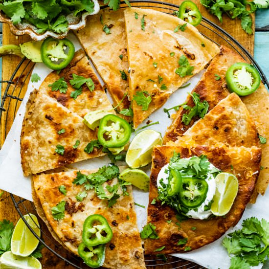Cheese Quesadilla - Recipe photo by BritneyBreaksBread