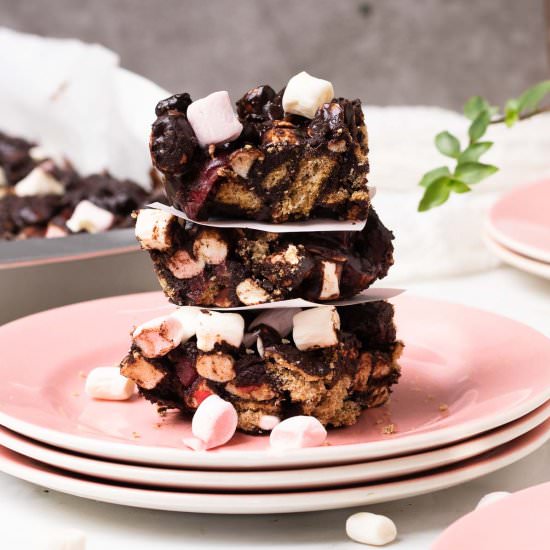 Vegan Rocky Road - Recipe photo by theveganlarder