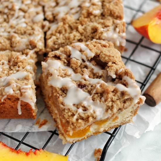 Peaches and Cream Bars - Recipe photo by Ereese