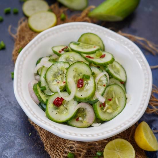 Jamaican Cucumber Salad - Recipe photo by Whiskaffair