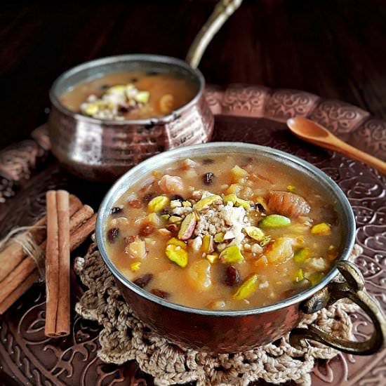 AŞURE - Recipe photo by MyHomeDiaryinTurkey