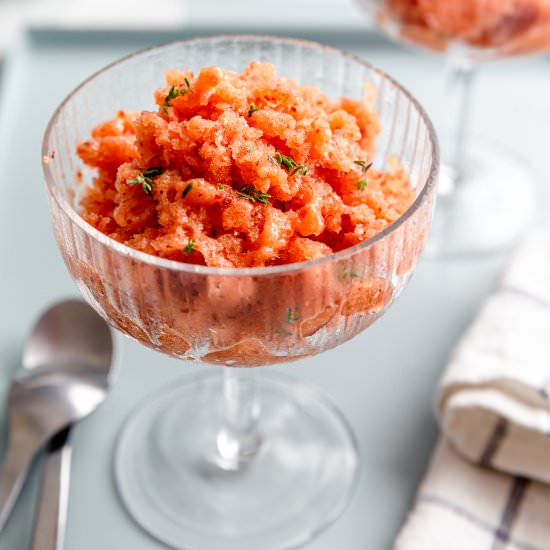 Peach Granita - Recipe photo by jernejkitchen