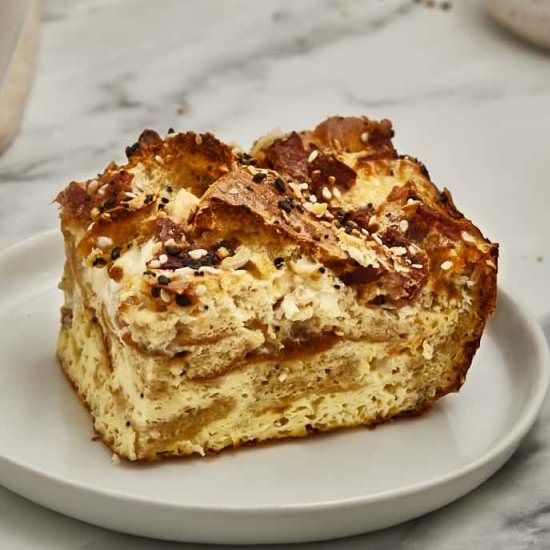 EverythingBagel Breakfast Casserole - Recipe photo by erinliveswhole