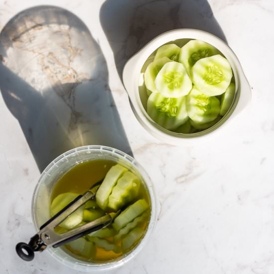 Cucumbers in Pickle Juice - Recipe photo by LifesLittleSweets