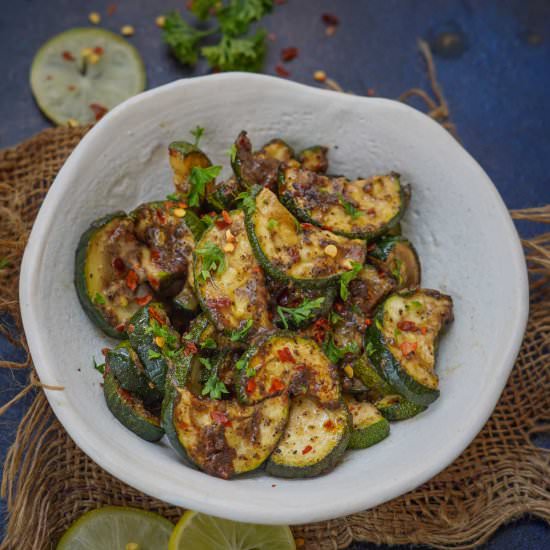 Air Fryer Zucchini (No Breading) - Recipe photo by Whiskaffair