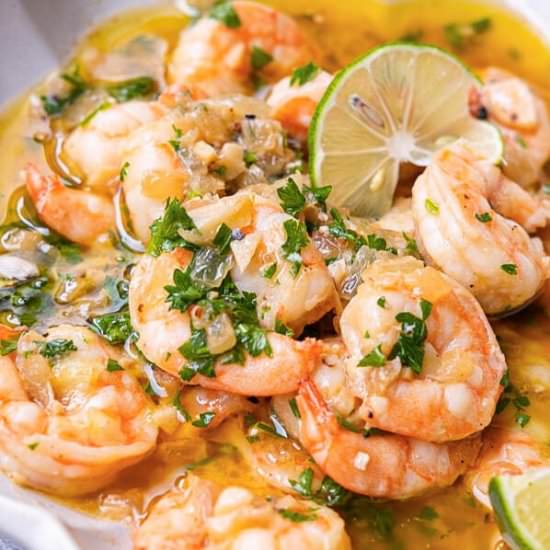 Garlic White Wine Shrimp - Recipe photo by rasamalaysia