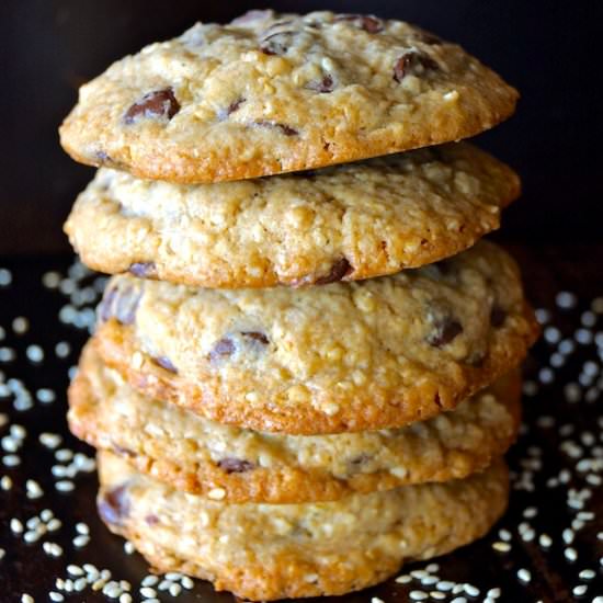 Sesame Chocolate Chip Cookies - Recipe photo by cookingontheweekends