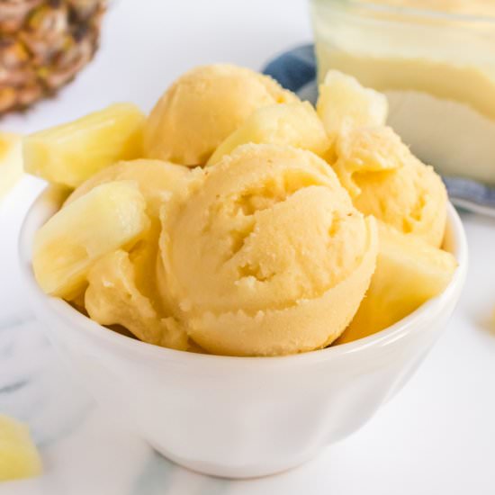 Pineapple Ice Cream - Recipe photo by simplystacie