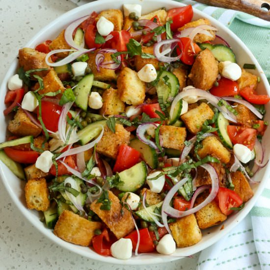 Panzanella Salad - Recipe photo by Small Town Woman