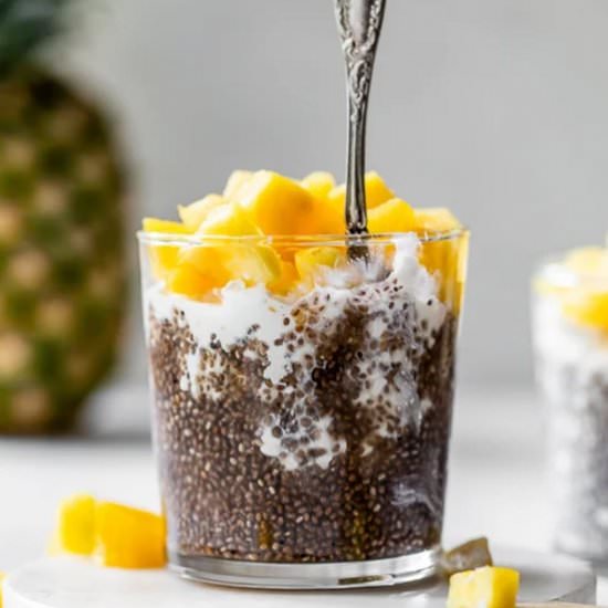 Pineapple Chia with Cottage Cheese - Recipe photo by Skinnytaste