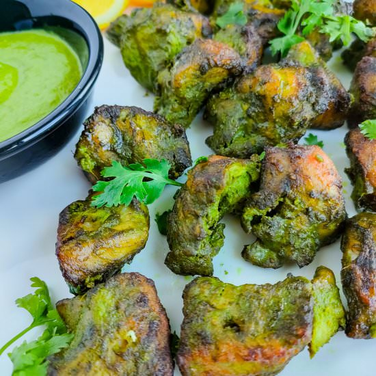 Easy Chicken Hariyali Kabab - Recipe photo by Sheeba@gohealthy