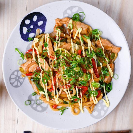 Chicken Yaki Udon - Recipe photo by Sudachi Recipes