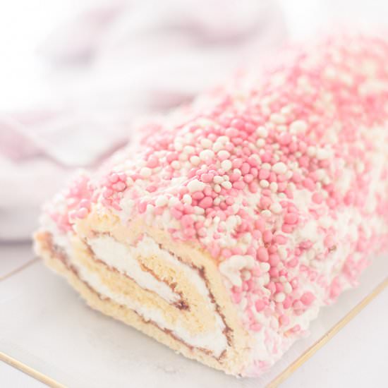 Baby Shower Cake Roll - Recipe photo by Andrea Janssen