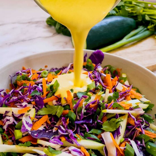 Sweet & Spicy Turmeric Coleslaw - Recipe photo by Sweet Simple Masala