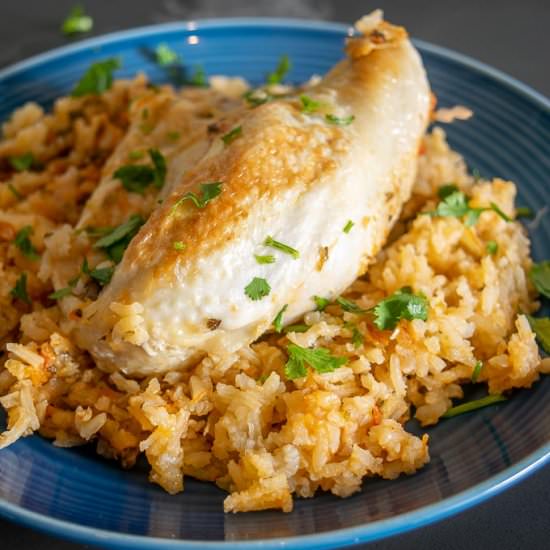 Single Serving Arroz con Pollo - Recipe photo by MexicanPlease