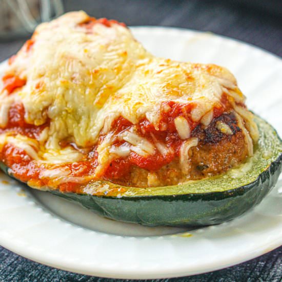 Keto Zucchini Boats stuffed - Recipe photo by MyLifeCookbook