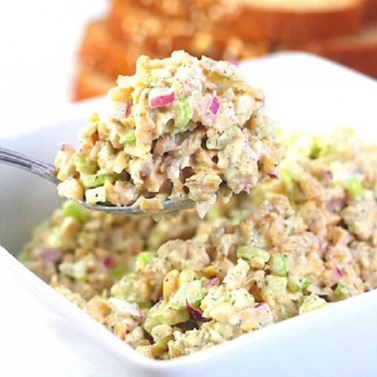 mashed chickpea salad - Recipe photo by nowcookthis